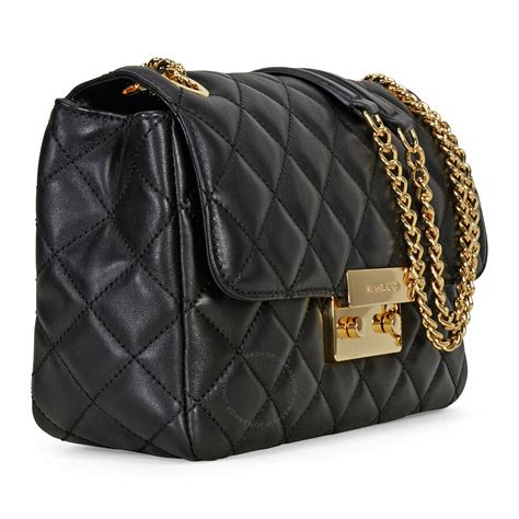 michael kors leather quilted handbag